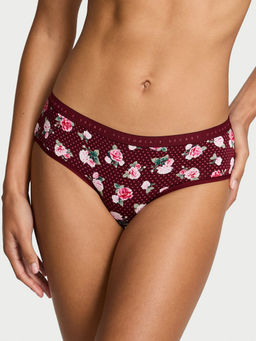Victoria's Secret - Maroon Stretch Cotton Hiphugger Panty