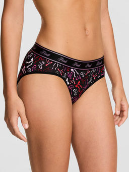 Victoria's Secret - Black Logo Cotton Hiphugger Panty