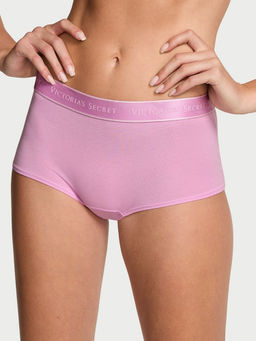 Victoria's Secret - Pink Logo Cotton Boyshorts