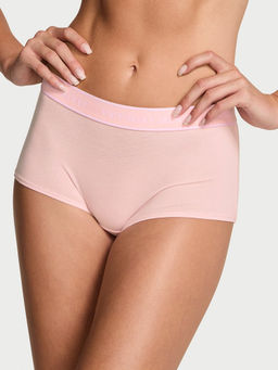 Victoria's Secret - Pink Logo Cotton Boyshorts