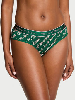 Victoria's Secret - Green Logo Cotton Hiphugger Panty
