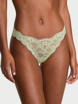 Victoria's Secret - Green Dream Angels Lace Thong Panty