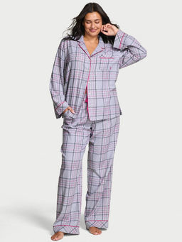 Victoria's Secret - Grey Flannel Long Shirt & Pyjama