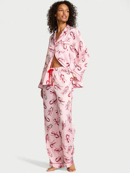 Victoria's Secret - Pink Glazed Satin Shirt & Pyjama