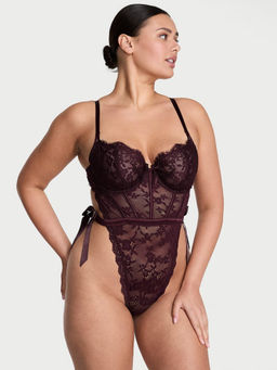 Victoria's Secret - Purple Dream Angels Wicked Unlined Lace Teddy