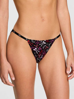 Victoria's Secret - Black Logo Cotton String Panty