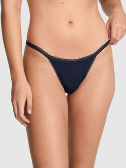 Victoria's Secret - Blue Cotton String Panty