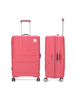 VIP - Pink Solid Polypropylene Trolley Bag