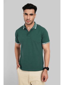 UNDERRATED CLUB - Green Logo Print Polo T-Shirt