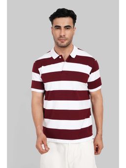 UNDERRATED CLUB - Maroon Rugby Polo T-Shirt