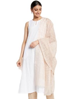 Fabindia - Cotton Silk Chikankari Dupatta