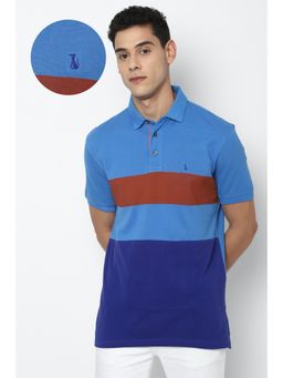 Simon Carter - Colorblock Blue T-Shirt for Men