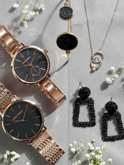 Joker and Witch - Joker & Witch Delora Watch & Jewellery Gift Set For Both Men And Women - JWGS71