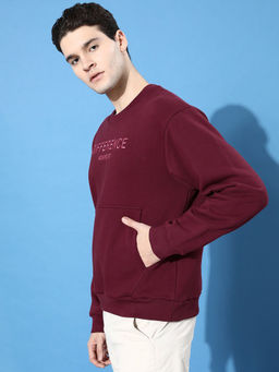 Difference of Opinion - Maroon Oversized Sweatshirt