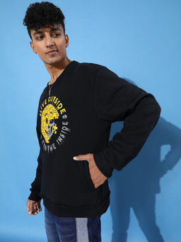 Difference of Opinion - Black Oversized Sweatshirt