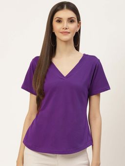 BRINNS - V-Neck Pure Cotton T-Shirt