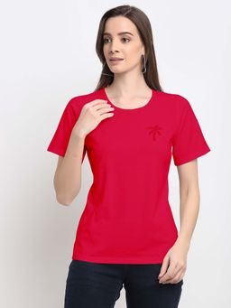 BRINNS - Solid Round Neck Cotton T-Shirt