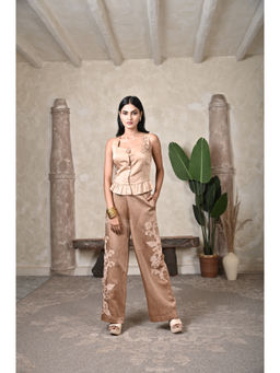 Bani Khurana - Beige Embroidered Co-Ord Set