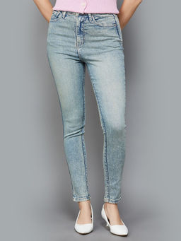 Xpose - Women Blue Comfort Slim Fit Super High-Rise Stretchable Jeans
