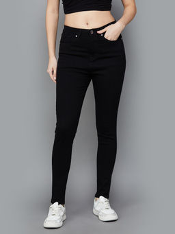 Xpose - Women Black Comfort Slim Fit Super High-Rise Stretchable Jeans
