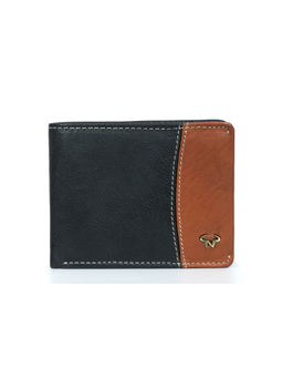 Calfnero - Men Black and Brown Modern Leather Wallet