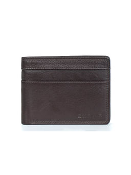 Calfnero - Men Coffee Brown Leather Bifold Wallet