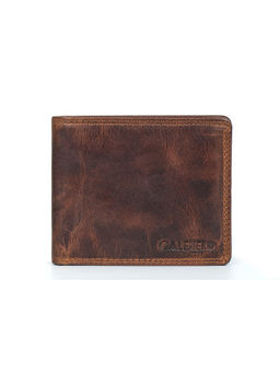 Calfnero - Men Dark Brown Vintage Finish Leather Wallet