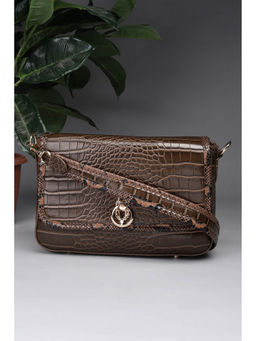 Allen Solly - Women Brown Textured Sling Bag