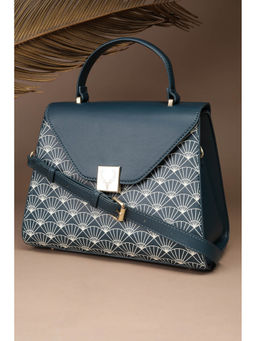 Allen Solly - Women Teal Printed Sling Bag