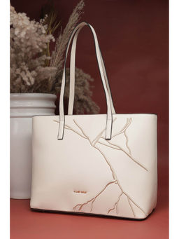 Allen Solly - Women Off White Casual Tote Bag