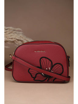 Allen Solly - Women Maroon Embroidered Sling Bag