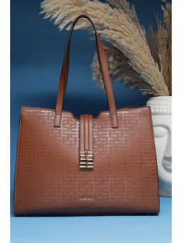 Allen Solly - Women Brown Textured Handbag