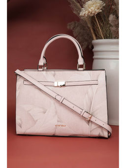 Allen Solly - Women Pink Printed Handbag with Detachable Strap