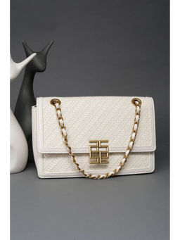 Allen Solly - Women White Textured Sling Bag