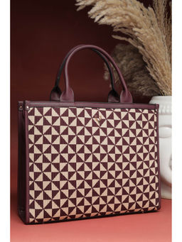 Allen Solly - Women Wine Printed Handbag