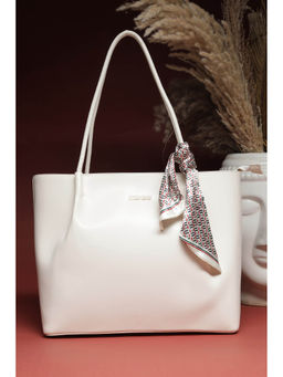 Allen Solly - Women White Solid Tote Bag