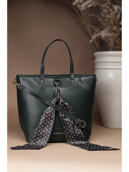 Allen Solly - Women Green Casual Handbag with Detachable Strap