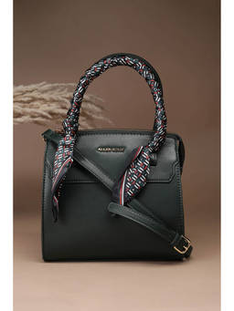 Allen Solly - Women Green Solid Handbag with Detachable Strap