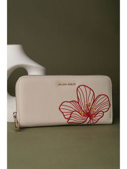 Allen Solly - Women Beige Embroidered Wallet