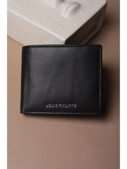 Louis Philippe - Men Black Solid Leather Wallet