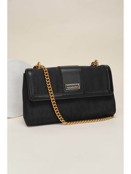 Van Heusen - Women Black Printed Casual Sling Bag