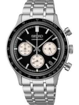 SEIKO - Conceptual Men Black Dial Quartz Watch - SSB479P1