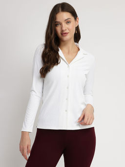 FableStreet - Resort Collar Shirt - White
