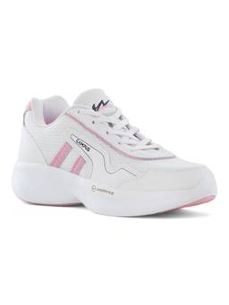 Campus - Women Hall White & Pink Sneakers
