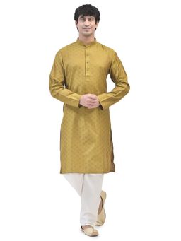 SG LEMAN - Green Kurta and Pajama for Men (Set of 2)