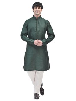 SG LEMAN - Green Kurta and Pajama for Men (Set of 2)