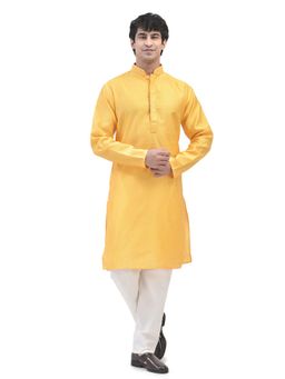 SG LEMAN - Yellow Kurta and Pajama for Men (Set of 2)