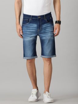 VUDU - Navy Blue Denim Shorts