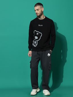 Griffel - Teddy Regular Fit Black Grey Tracksuit (Set of 2)