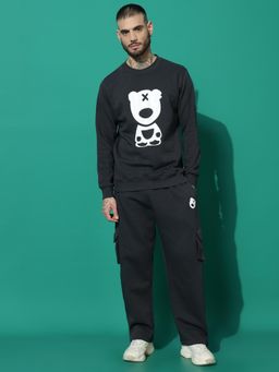 Griffel - Teddy 2.0 Regular Fit Charcoal Tracksuit (Set of 2)